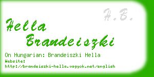 hella brandeiszki business card